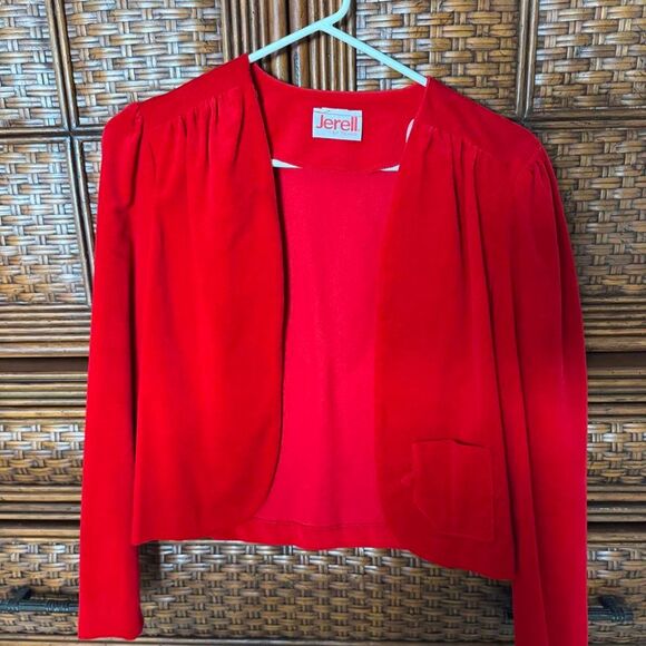 Source Unknown Jackets & Blazers - Vintage 60’s-70’s Red Jerell of Texas Women's Red Blazer